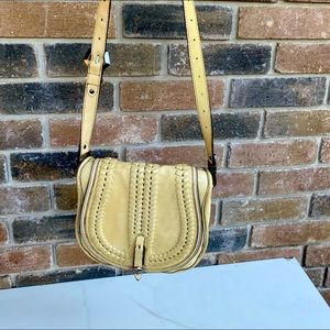 Dr Yanni genuine leather yellow crossbody